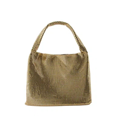 Shop Rabanne Pixel Tote Bag - Aluminum - Gold In Brown