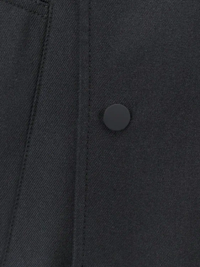 Shop Burberry Silk Blend Jacket In Grey