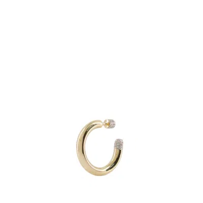 Shop Rainbow K Tube Medium Earrings - Yellow - 14k Gold
