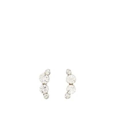Shop Isabel Marant Half Long Earrings - Metal - Silver In Not Applicable