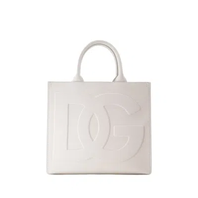 Shop Dolce & Gabbana Dg Daily Shopper Bag - Leather - White