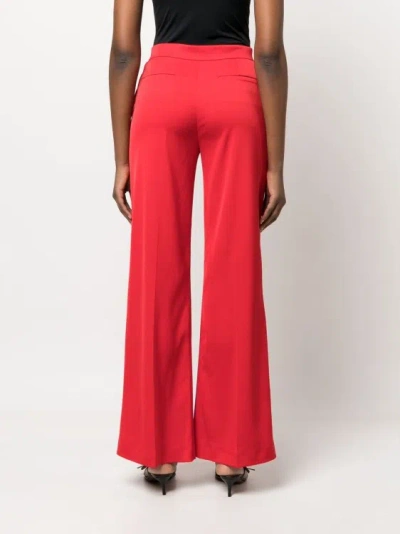 Shop Pinko Red Flared Trousers