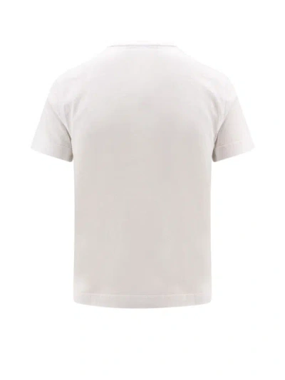Shop Burberry Cotton T-shirt With Frontal Logo In White