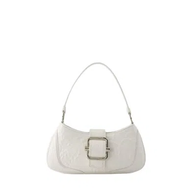 Shop Osoi Brocle Small Shoulder Bag - Cotton - White