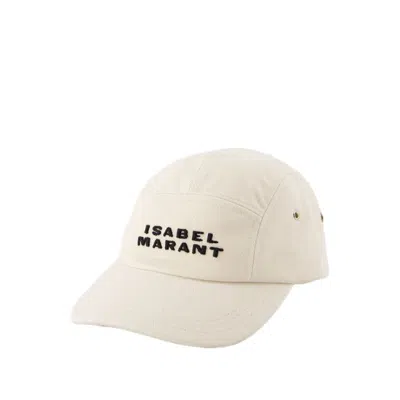 Shop Isabel Marant Tedji Hat - Cotton - White In Neutrals