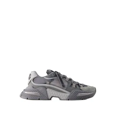 Shop Dolce & Gabbana Airmaster Sneaker - Leather - Grey