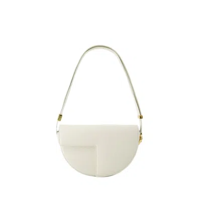 Shop Patou Le  Crossbody - Leather - Avalanche In White