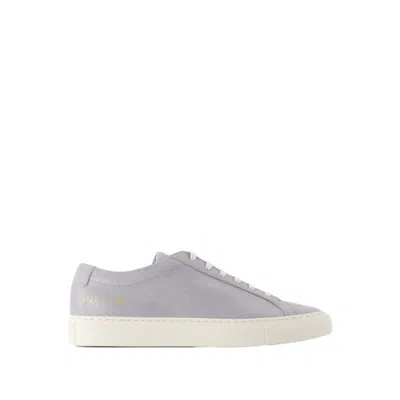 Shop Common Projects Achilles Sneakers - Leather - Blue In White