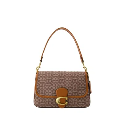 Shop Coach Tabby Soft Crossbody - Leather - Cocoa In Brown