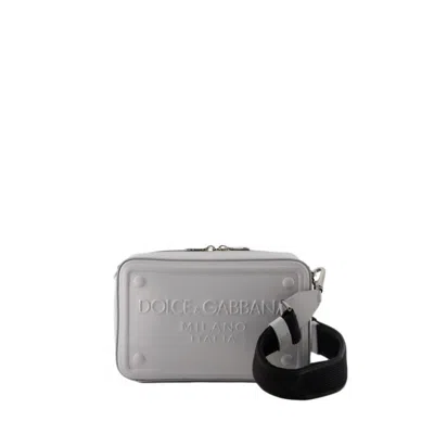 Shop Dolce & Gabbana Camera Crossbody - Leather - Grey