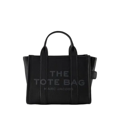 Shop Marc Jacobs The Mini Tote Bag- Black - Leather