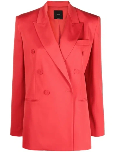 Shop Pinko Red Blazer Jacket