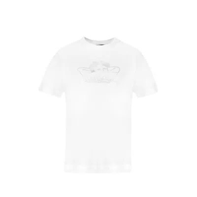 Shop Simone Rocha Angel Graphic Project T-shirt - Cotton - White/silver