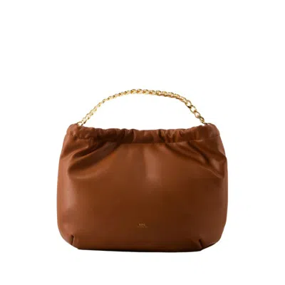 Shop Apc Ninon Chaine Bag - Synthetic - Hazelnut In Red