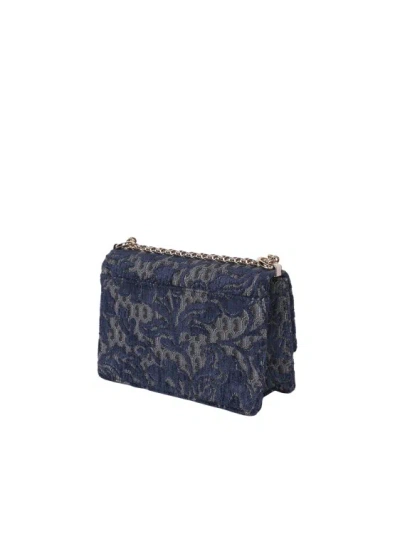 Shop Furla 1927 Jacquard Blue Bag In Grey