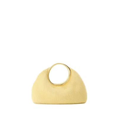 Shop Jacquemus Le Petit Calino Bag - Leather - Yellow In Brown