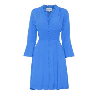 Shop Americandreams Sally Short Dress In Sky Blue