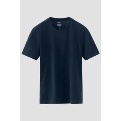 Shop Eton - Navy Blue Supima Cotton T-shirt 10001035728