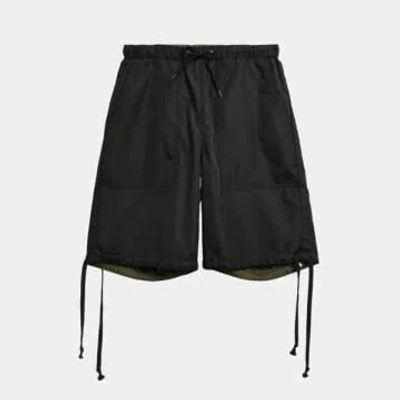 Shop Taion Military Reversible Shorts In Black