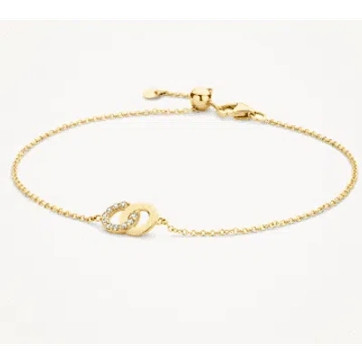 Shop Blush 14k Yellow Gold Interlocking Rings Bracelet