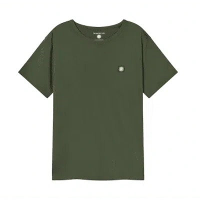 Shop Thinking Mu Coral Sol Bottle Green T-shirt In Pink