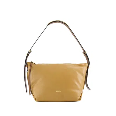 Shop Isabel Marant Leyden Shoulder Bag - Leather - Golden Beige In Brown