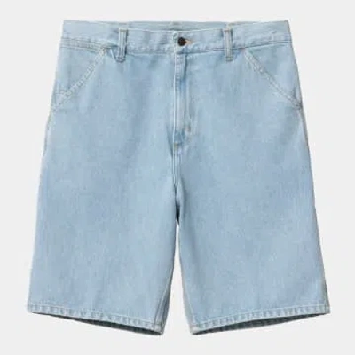 Shop Carhartt Wip Single Knee Short In Blue