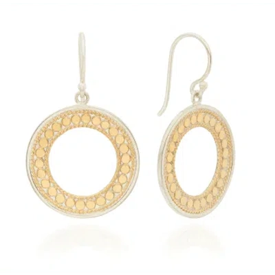Shop Anna Beck Open Circle Drop Earrings In Gold