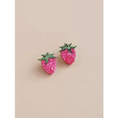 Shop Wolf & Moon Raspberry Stud Earrings