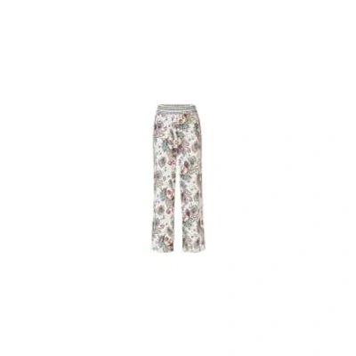 Shop Riani Patterned Wide Leg Elasticated Trousers Col: 184 Multi, Size: 16