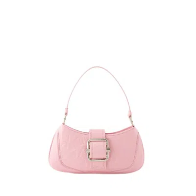Shop Osoi Brocle Small Shoulder Bag - Cotton - Pink