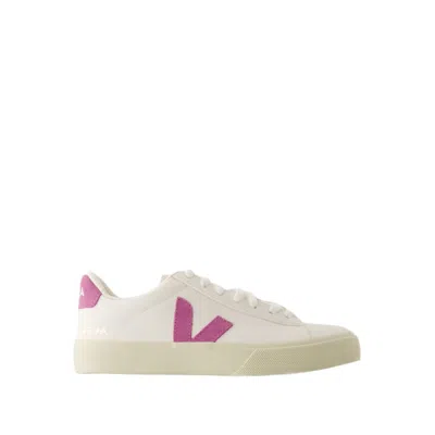 Shop Veja Campo Sneakers - Leather - White Mulberry