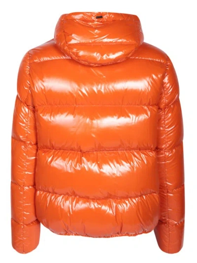 Shop Herno Bomber Padded Jacket In Orange