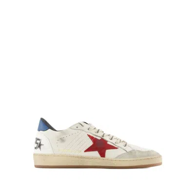 Shop Golden Goose Ball Star Sneakers - Leather - White In Neutrals