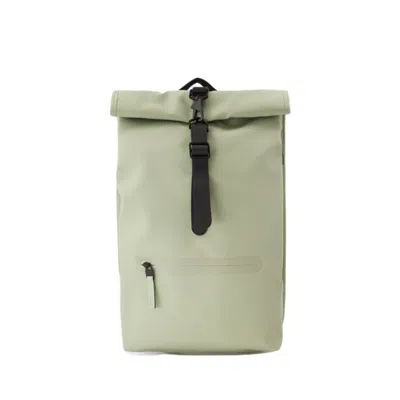 Shop Rains Rolltop Rucksack Backpack - Synthetic - Green In Neutrals