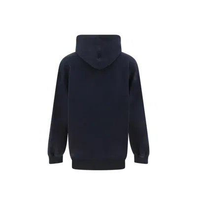 Shop Balenciaga Cotton Ribbed Sweatshirt In Black