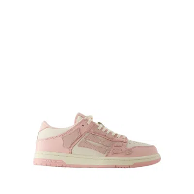Shop Amiri Skeltop Low Sneakers - Leather - Pink In Neutrals