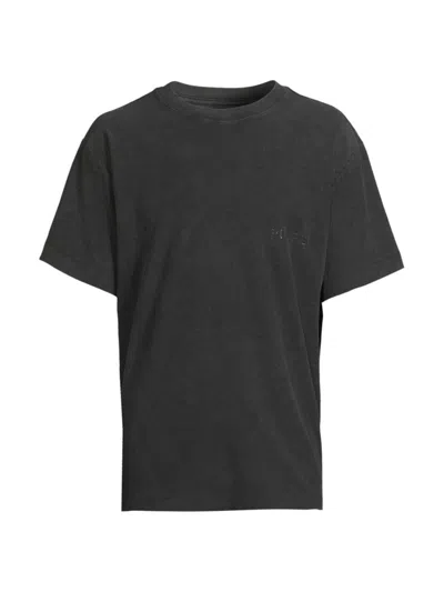 Shop Purple Brand Men's Logo Cotton T-shirt In Black