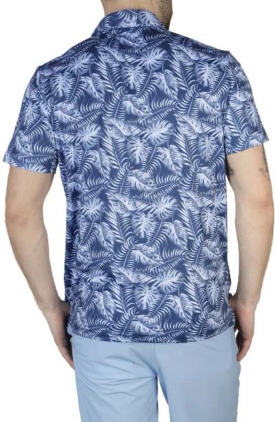 Tailorbyrd Leaves Performance Polo In Navy