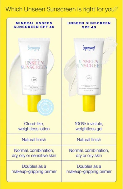 Supergoop ! Mineral Unseen Sunscreen Spf 40 1.7 oz / 50 ml