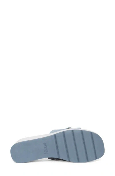 Nydj Reesie Platform Wedge Sandal In Blue Sky