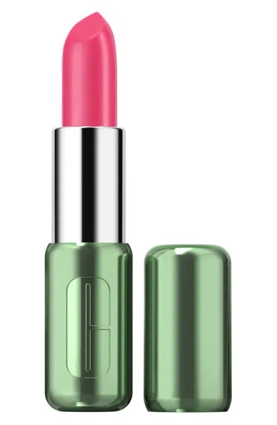 Shop Clinique Pop Longwear Lipstick In Disco Pop/satin