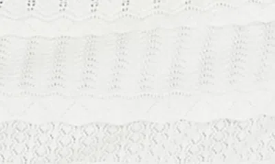 Shop Club Monaco Mixed Stitch Pointelle Maxi Skirt In White/ Blanc
