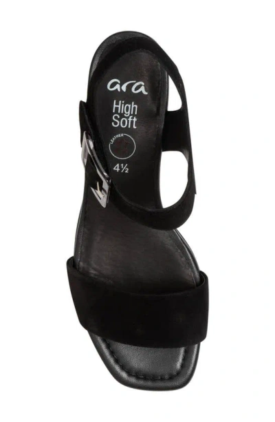 Shop Ara Bethel Block Heel Sandal In Black