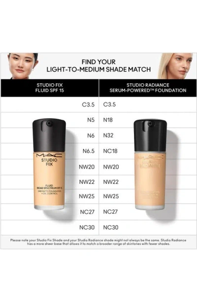 Shop Mac Cosmetics Studio Fix Fluid Spf 15 24hr Matte Foundation + Oil Control In Nw22