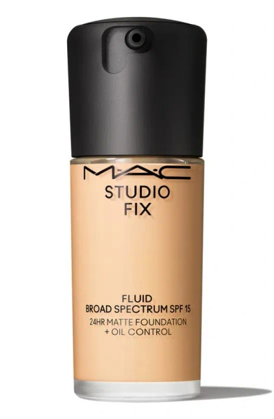 Shop Mac Cosmetics Studio Fix Fluid Spf 15 24hr Matte Foundation + Oil Control In Nc15