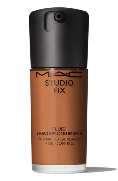 Shop Mac Cosmetics Studio Fix Fluid Spf 15 24hr Matte Foundation + Oil Control In Nw43