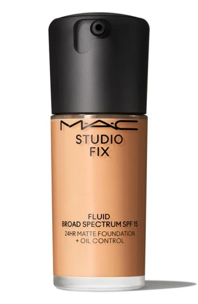 Shop Mac Cosmetics Studio Fix Fluid Spf 15 24hr Matte Foundation + Oil Control In C4.5