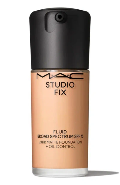 Shop Mac Cosmetics Studio Fix Fluid Spf 15 24hr Matte Foundation + Oil Control In N6.5