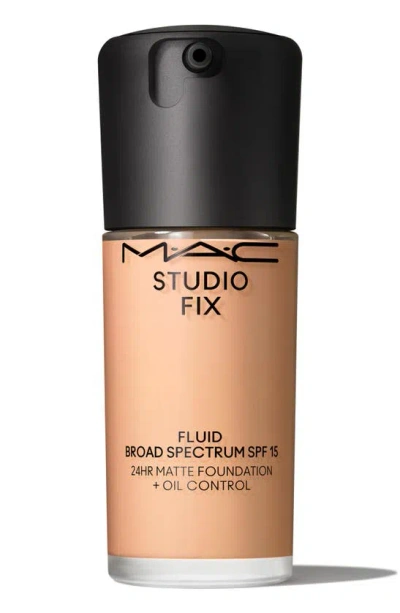 Shop Mac Cosmetics Studio Fix Fluid Spf 15 24hr Matte Foundation + Oil Control In N6